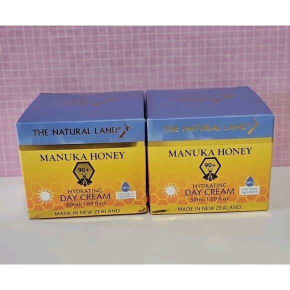 The Natural Land Manuka Honey Hydrating Day Cream 1.69 fl oz Hydrating Cream X2 - Picture 1 of 7
